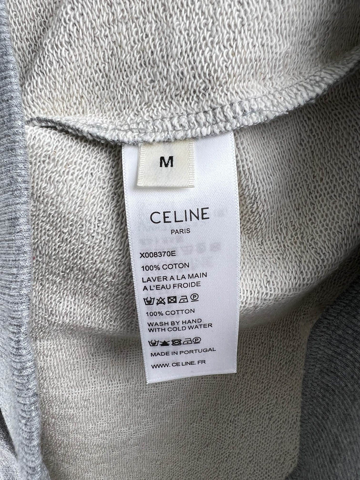 CELINE LOOSE HOODIE IN COTTON FLEECE