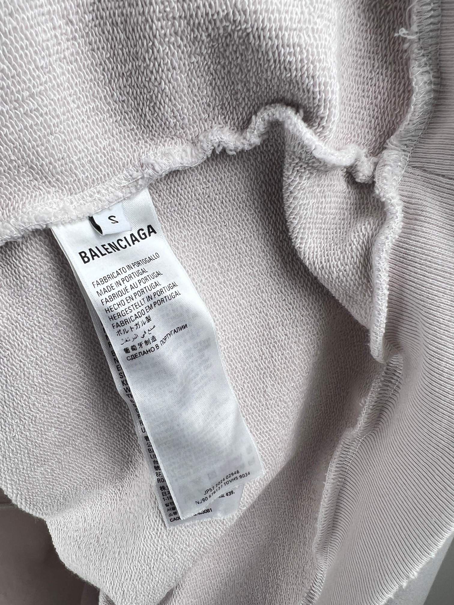 BALENCIAGA Men's 3B Liquified Hoodie Large Fit "Black/Gray"
