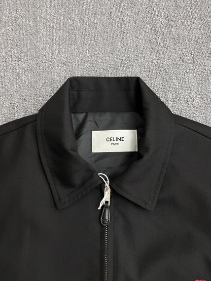 CELINE Blouson in Cotton and Wool Gabardine