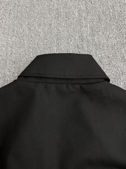 CELINE Blouson in Cotton and Wool Gabardine