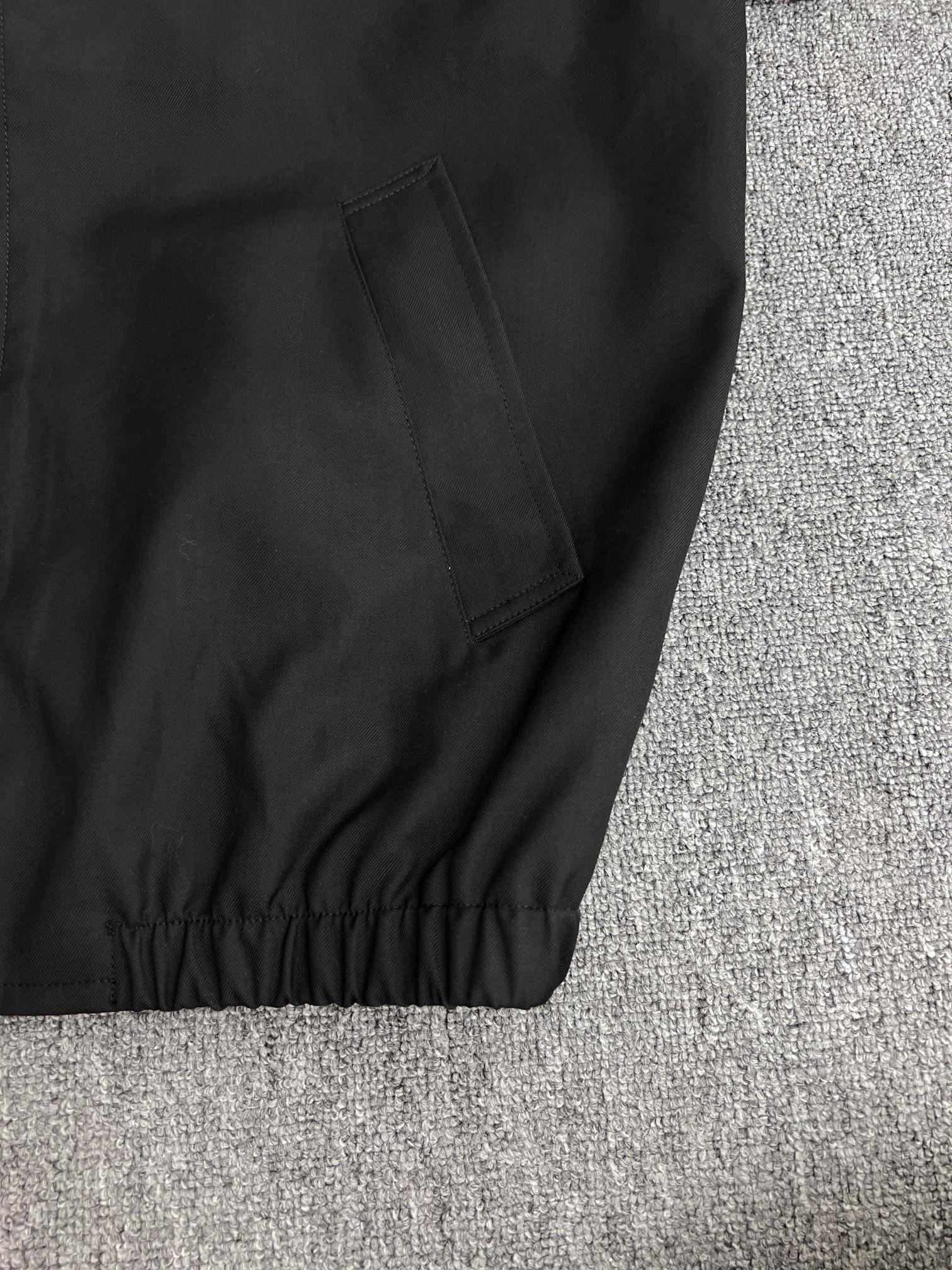 CELINE Blouson in Cotton and Wool Gabardine
