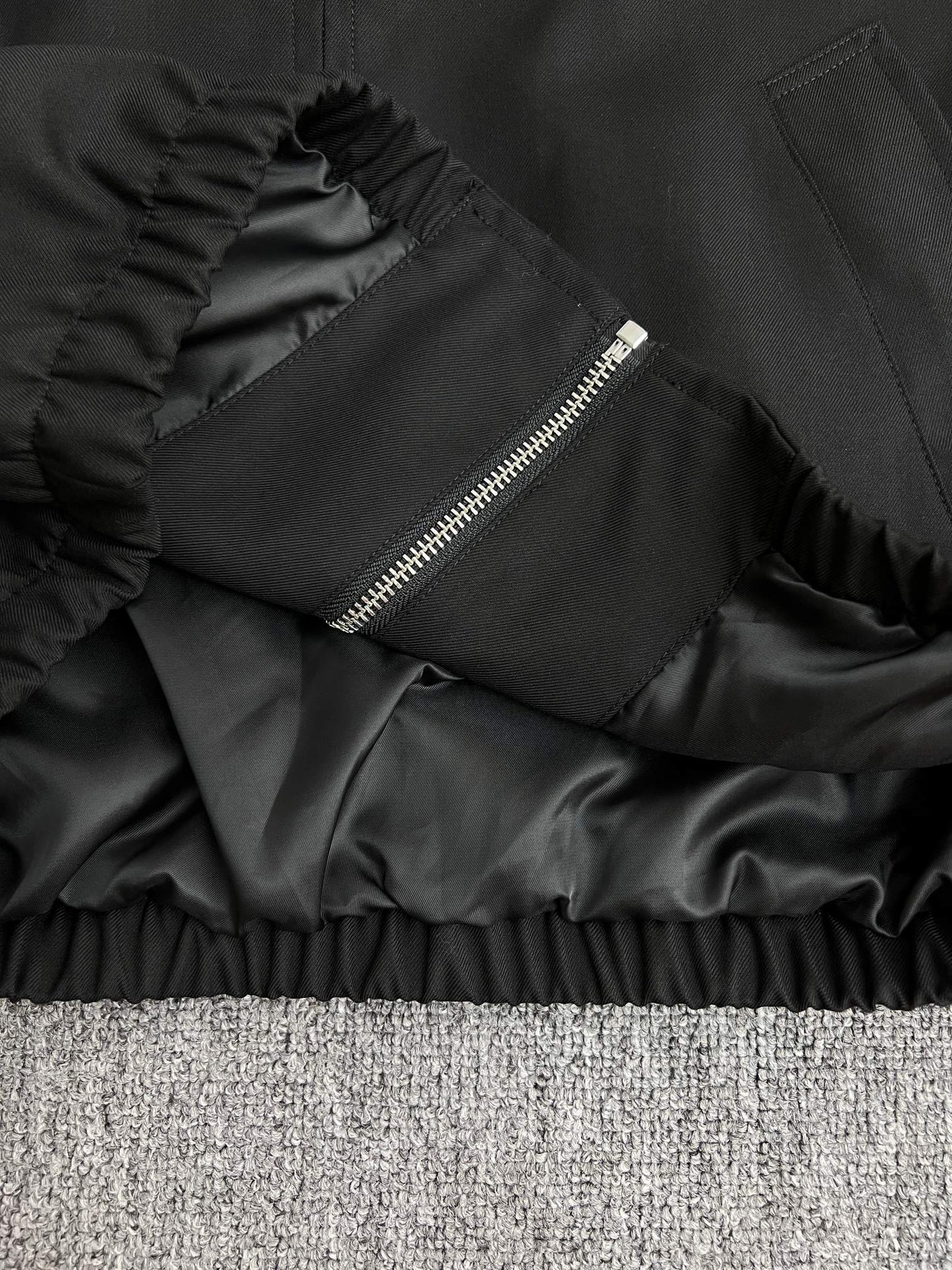 CELINE Blouson in Cotton and Wool Gabardine