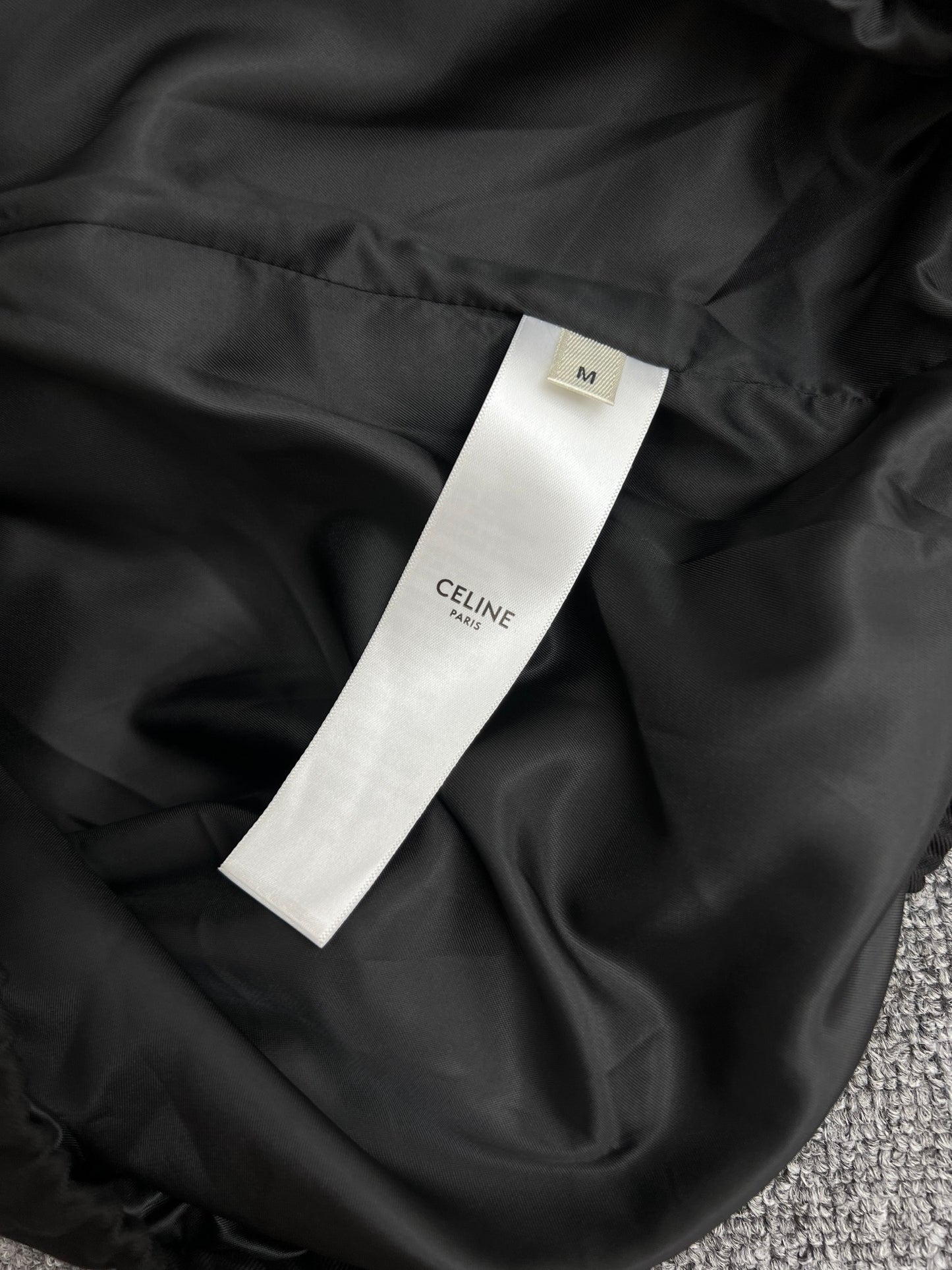 CELINE Blouson in Cotton and Wool Gabardine