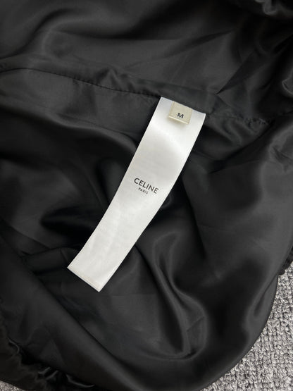 CELINE Blouson in Cotton and Wool Gabardine