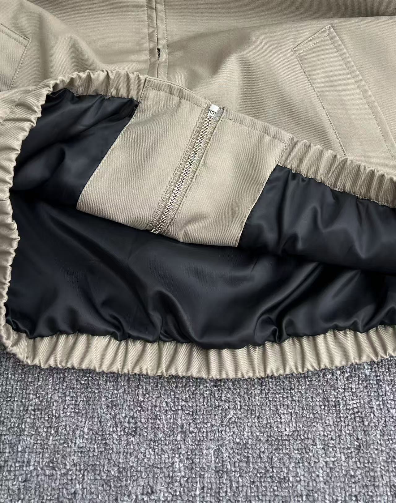 CELINE Blouson in Cotton and Wool Gabardine