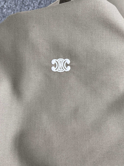 CELINE Blouson in Cotton and Wool Gabardine