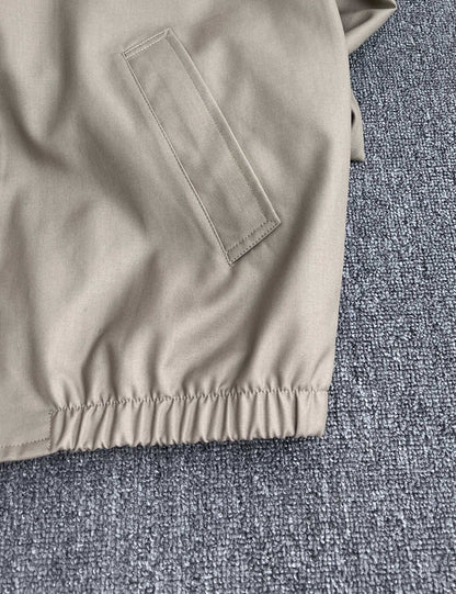 CELINE Blouson in Cotton and Wool Gabardine
