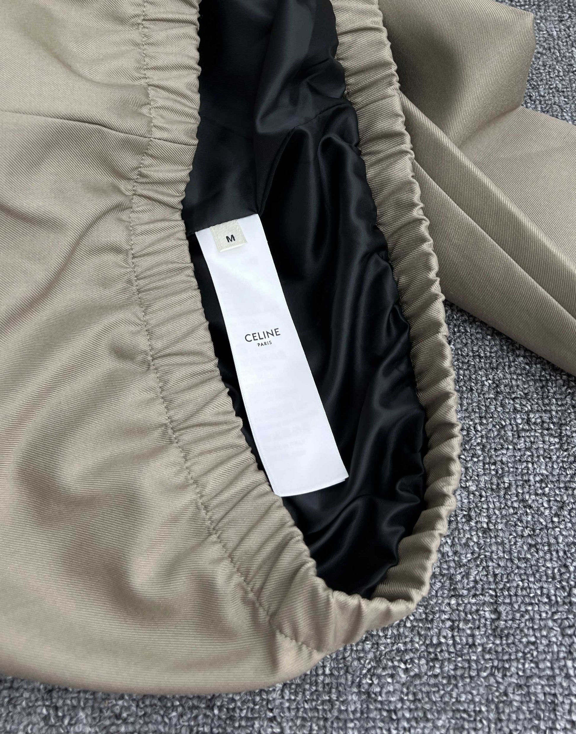 CELINE Blouson in Cotton and Wool Gabardine
