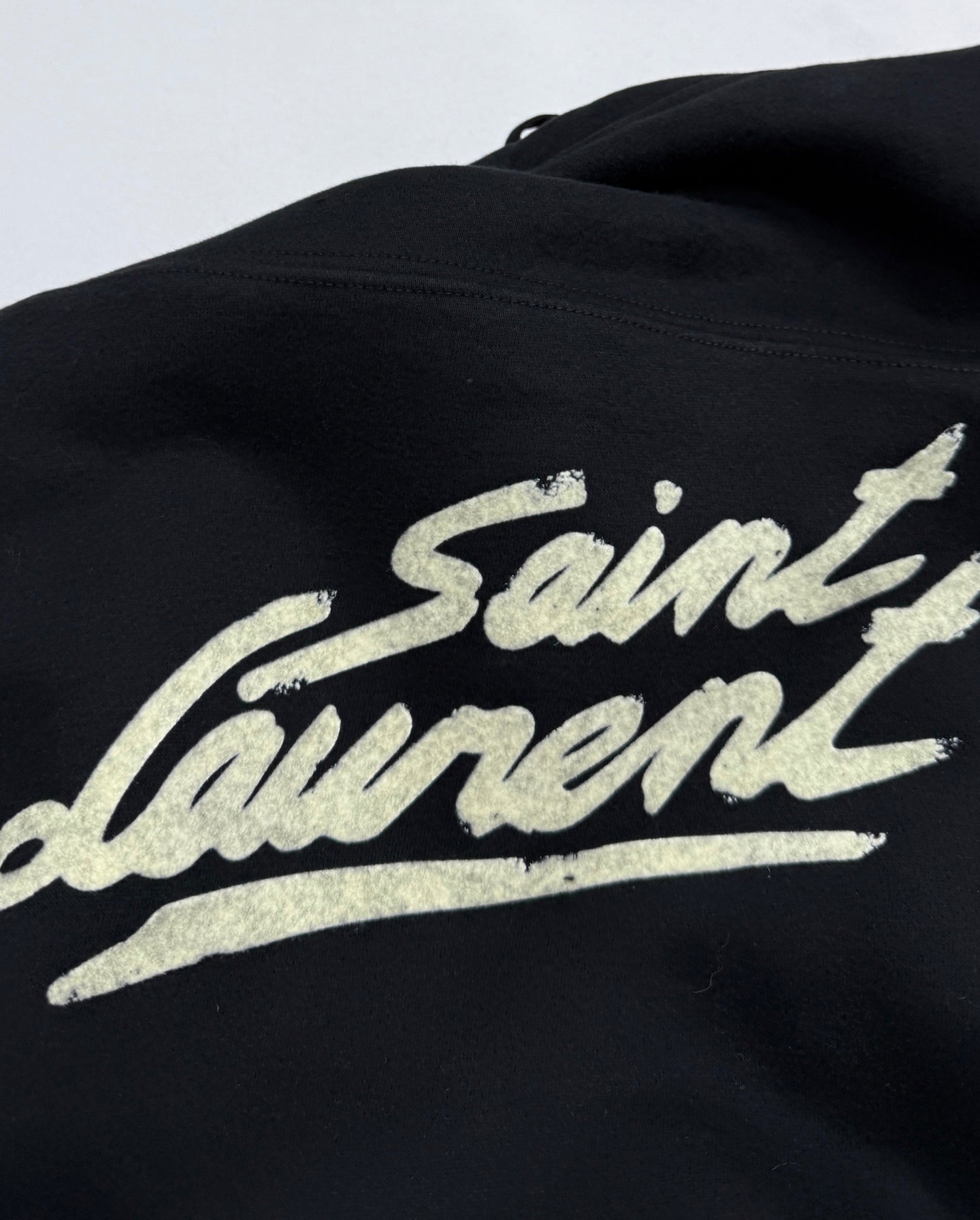 Saint Laurent 50s Signature Hoodie Black Men's