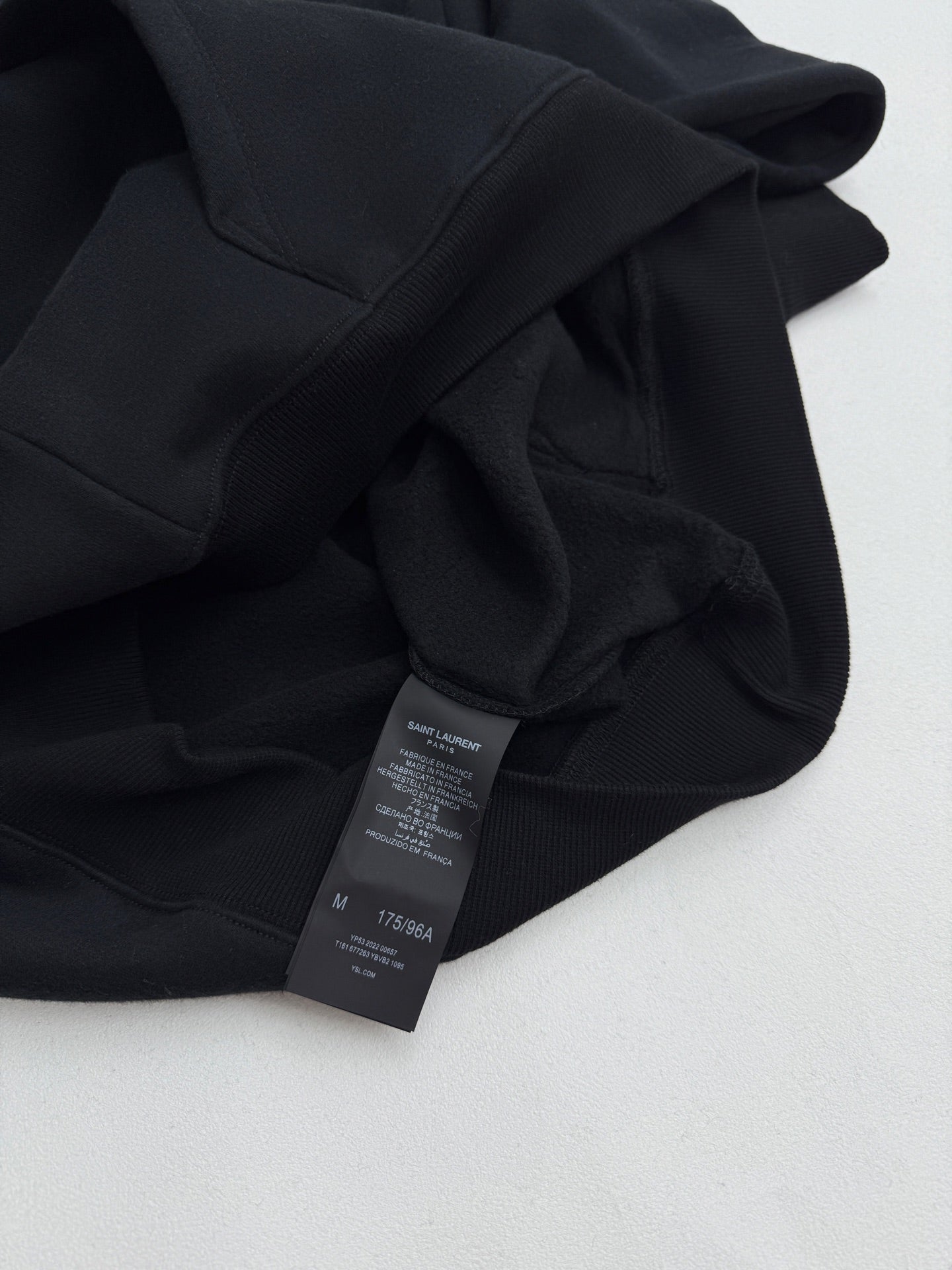 Saint Laurent 50s Signature Hoodie Black Men's