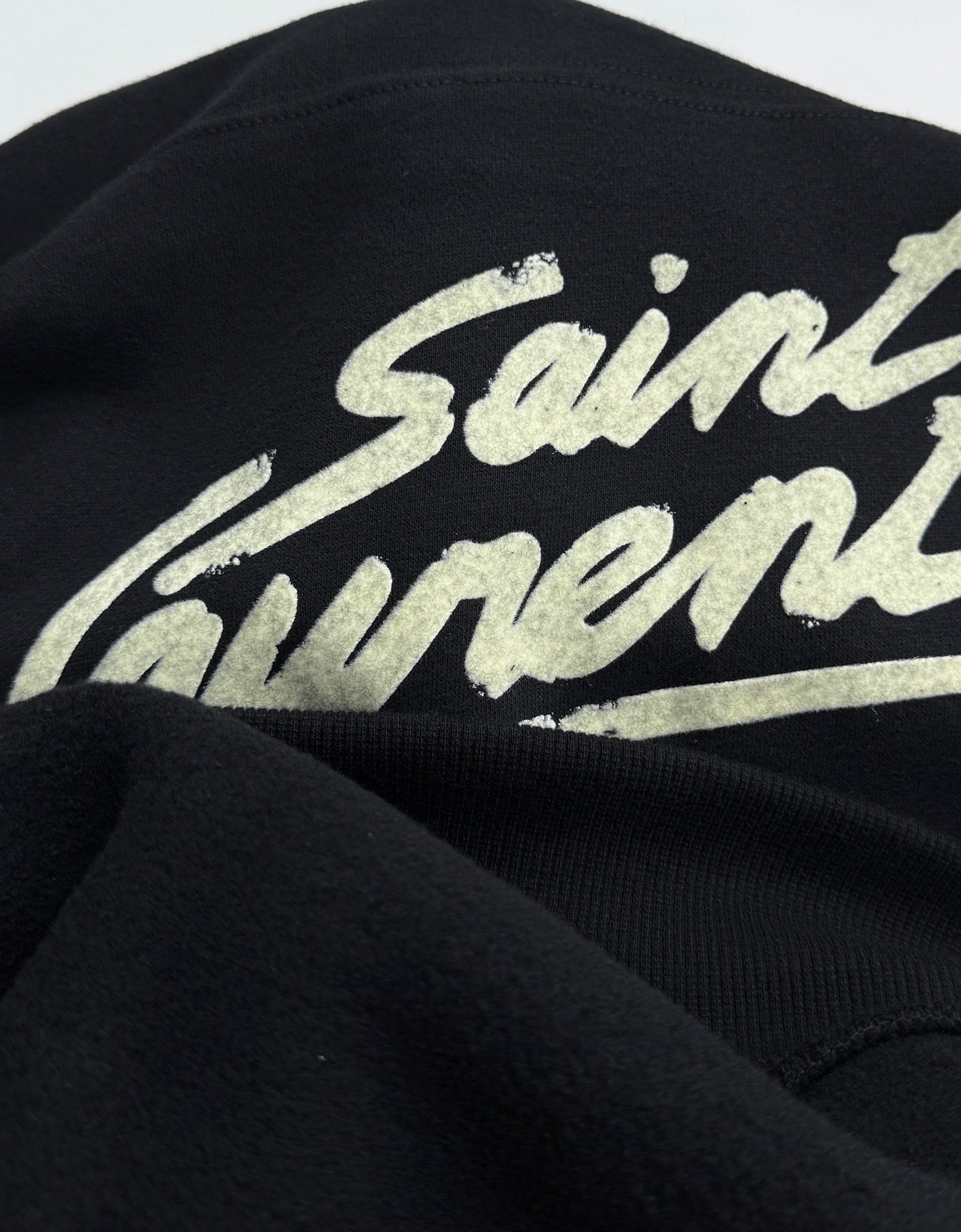 Saint Laurent 50s Signature Hoodie Black Men's