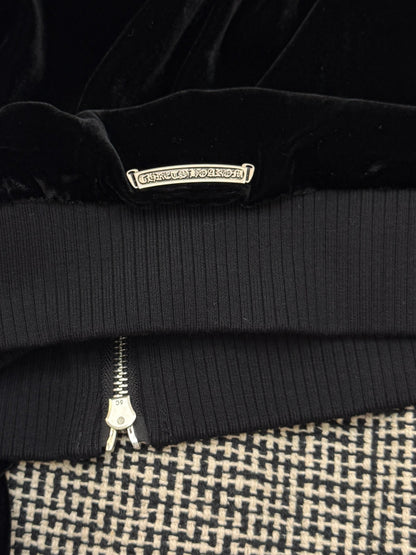 Chrome Hearts Logo-Embroidered Velour Zip-Up Track Jacket