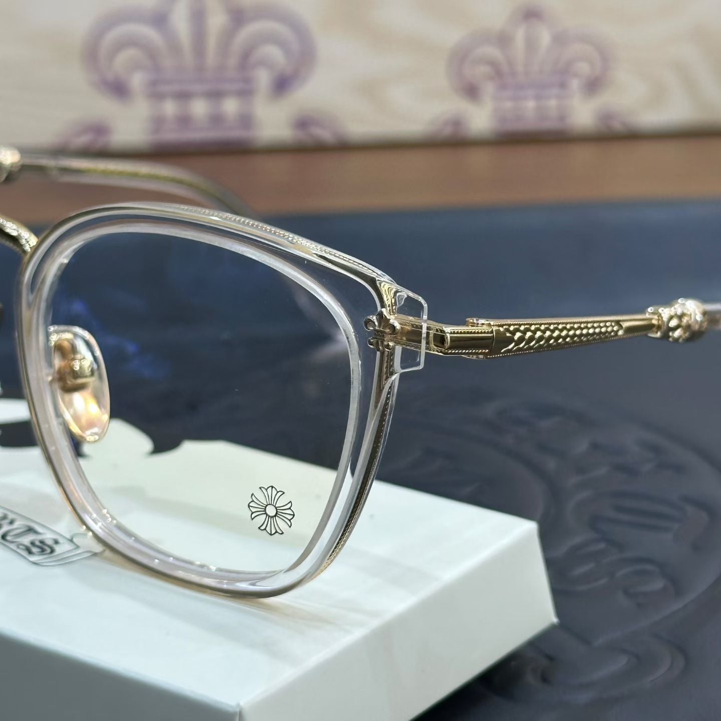 CHROME HEARTS STRAPADICTOME GLASSES