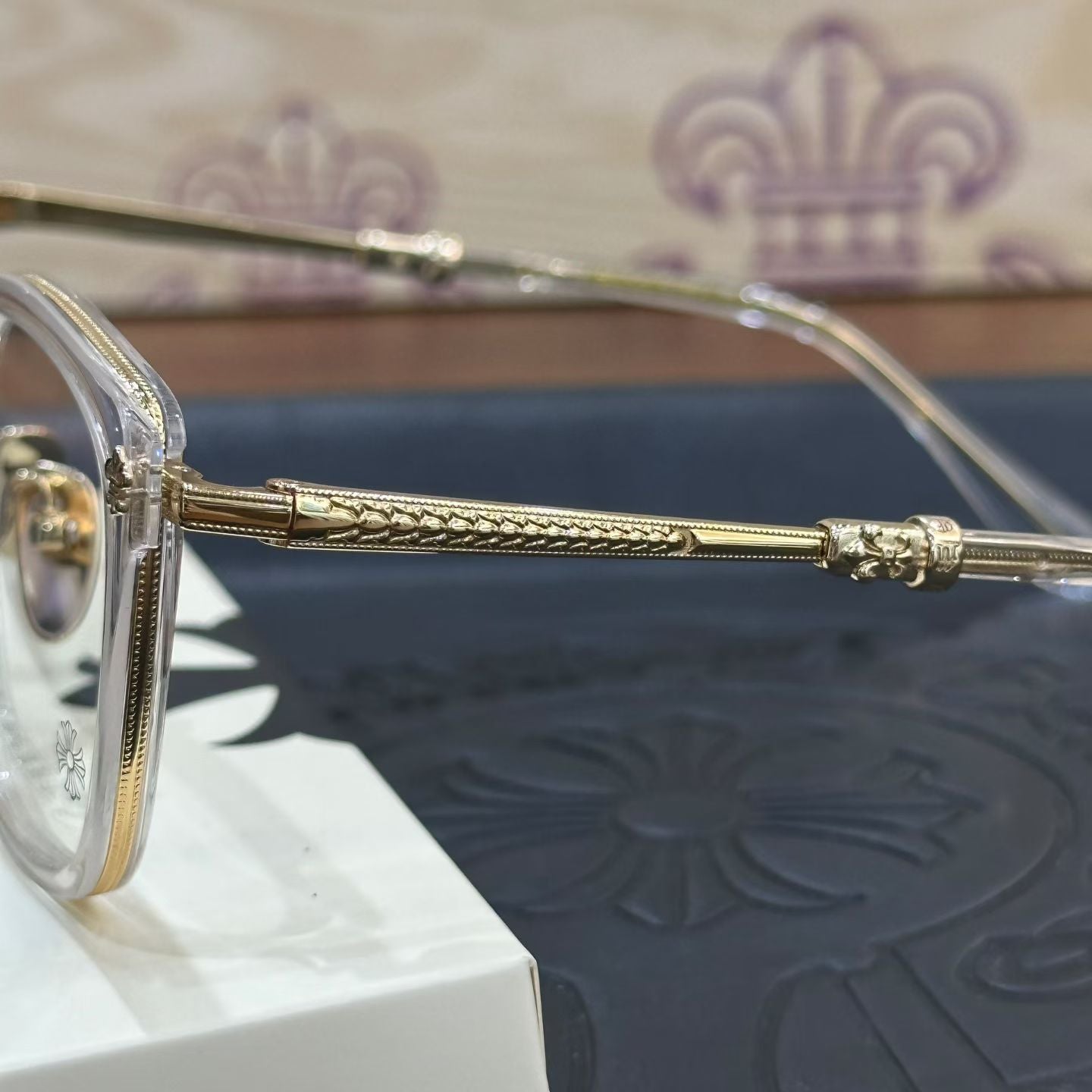 CHROME HEARTS STRAPADICTOME GLASSES