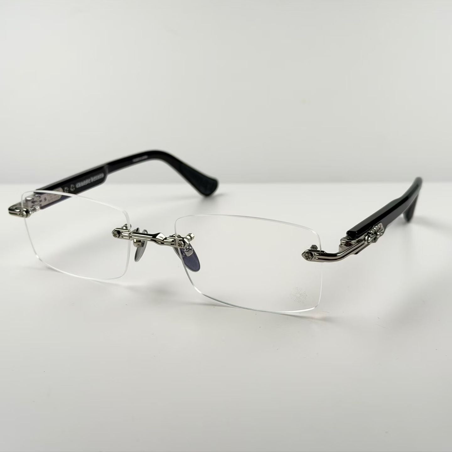 Chrome Hearts DEEP II Eyeglasses Floral Cross Glasses GP-BK-P