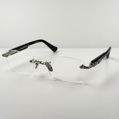 Chrome Hearts DEEP II Eyeglasses Floral Cross Glasses GP-BK-P