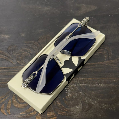 Chrome Hearts Floral Cross Plus Square Sunglasses