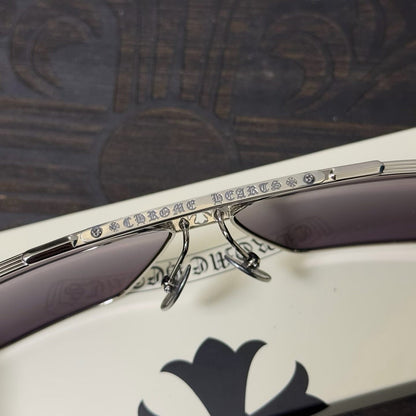 Chrome Hearts Floral Cross Plus Square Sunglasses
