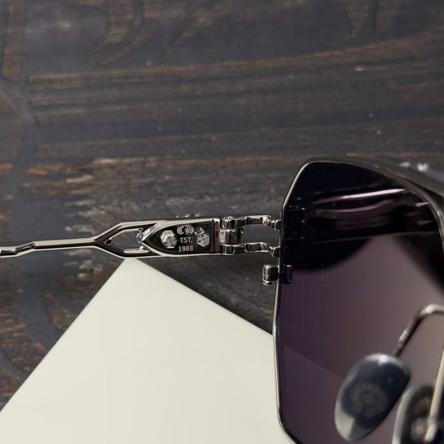 Chrome Hearts Floral Cross Plus Square Sunglasses