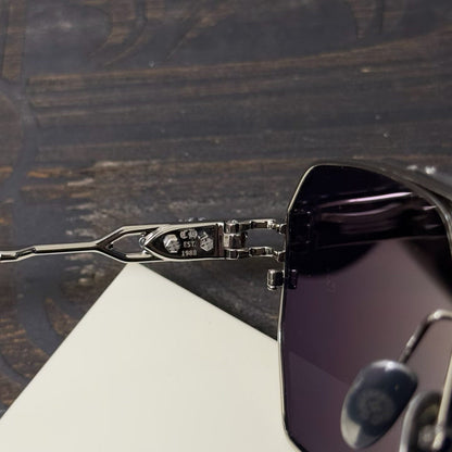 Chrome Hearts Floral Cross Plus Square Sunglasses