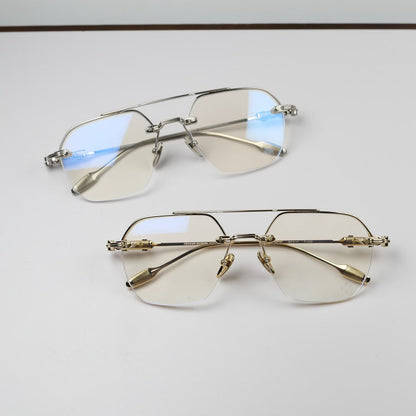 CHROME HEARTS Filigree Cross Square Glasses