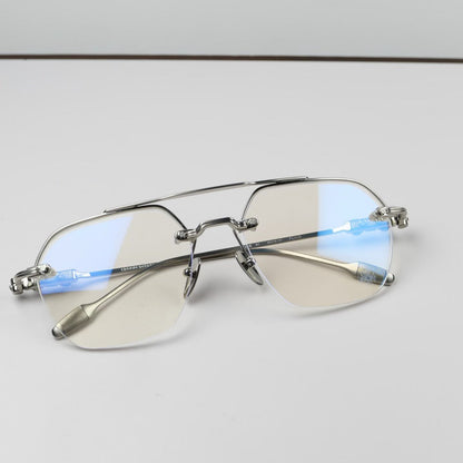 CHROME HEARTS Filigree Cross Square Glasses