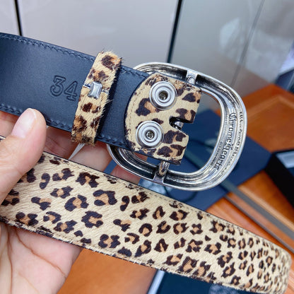 Chrome Hearts Leopard Print Belt