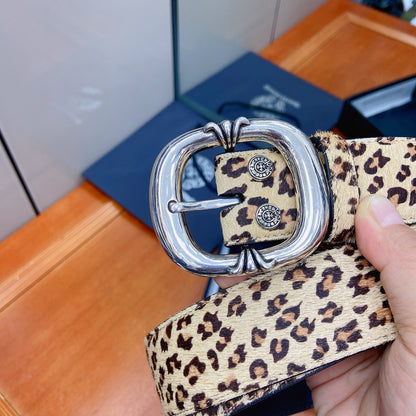Chrome Hearts Leopard Print Belt