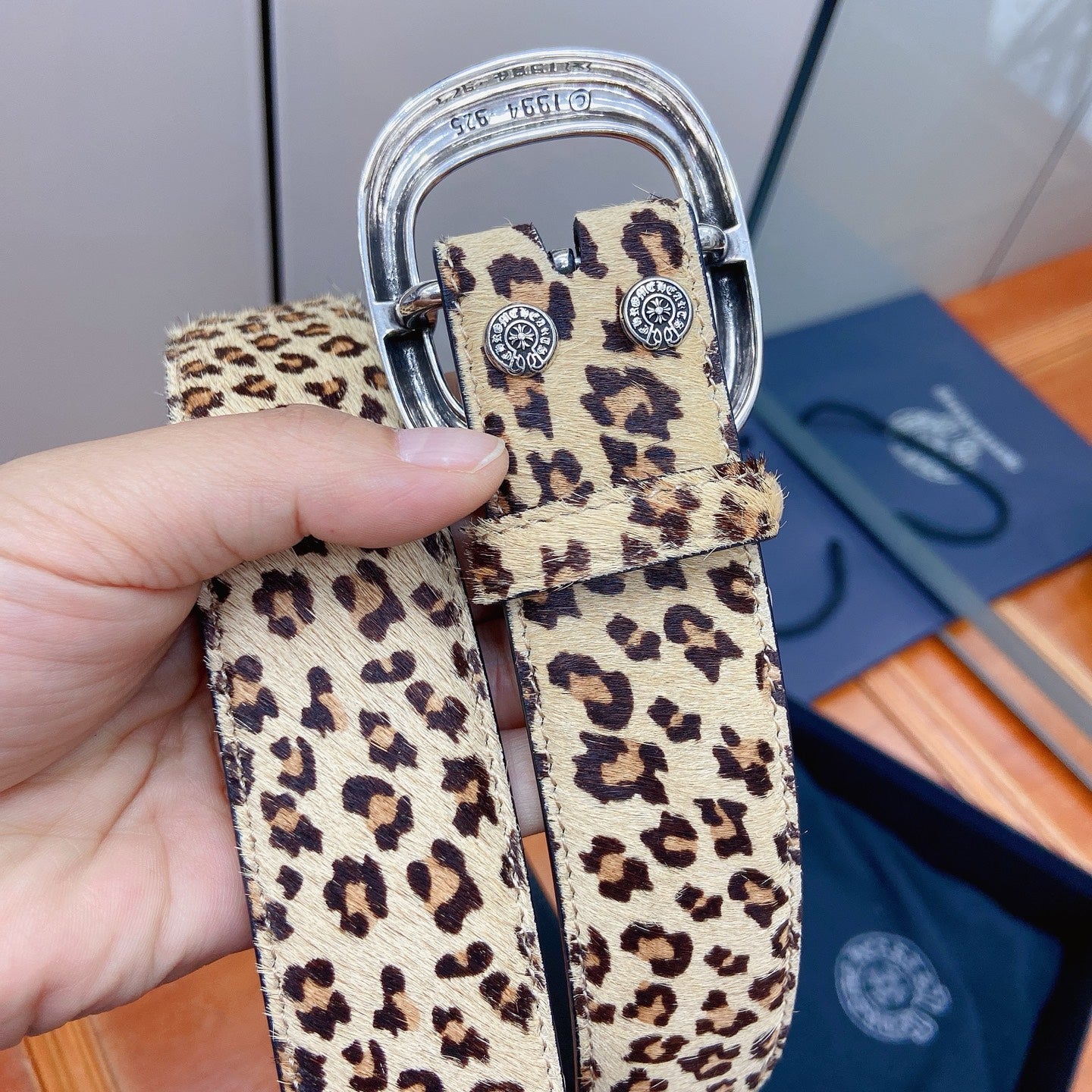 Chrome Hearts Leopard Print Belt