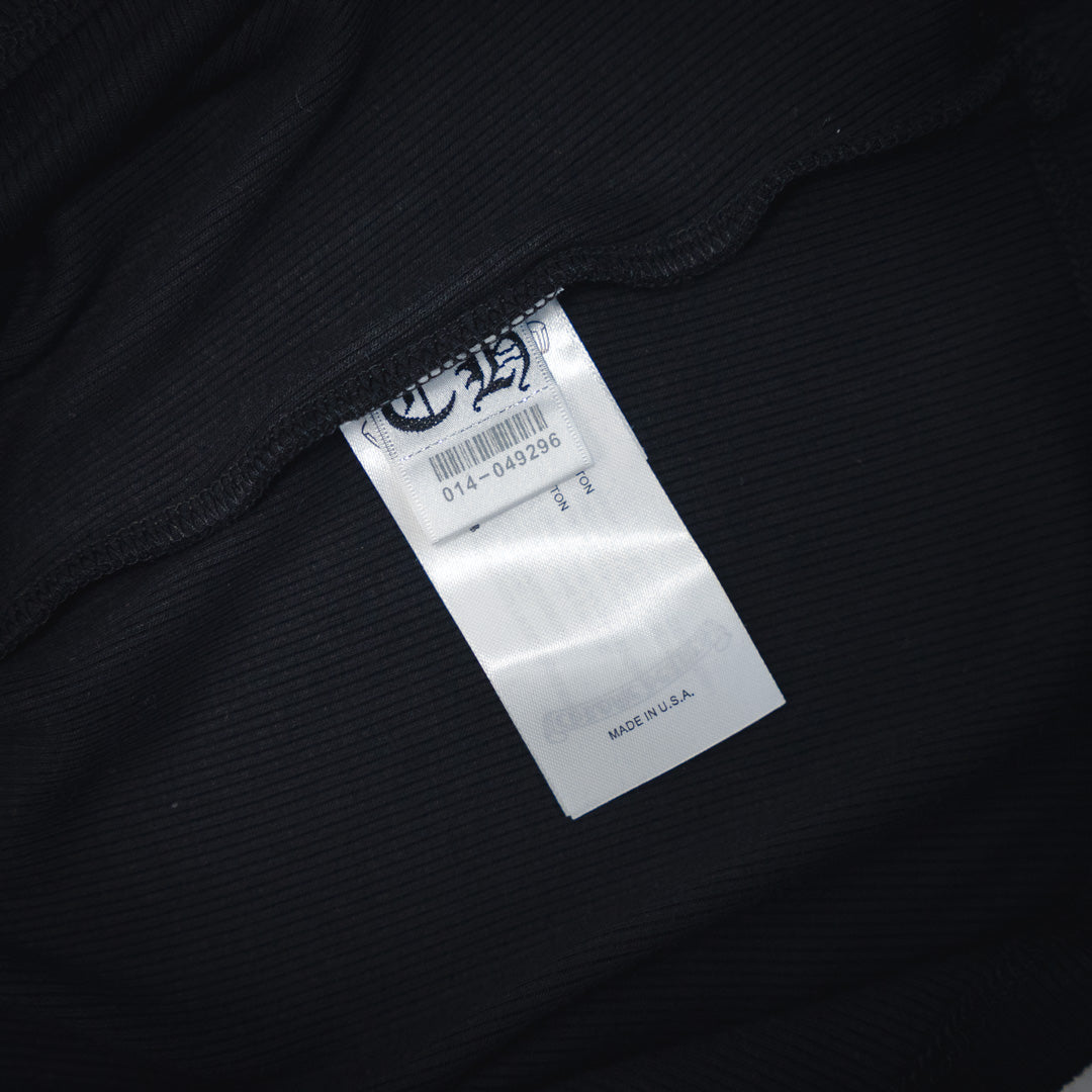 Chrome Hearts Bad Seed CH Embroidered Black Mini Rib Tank Top