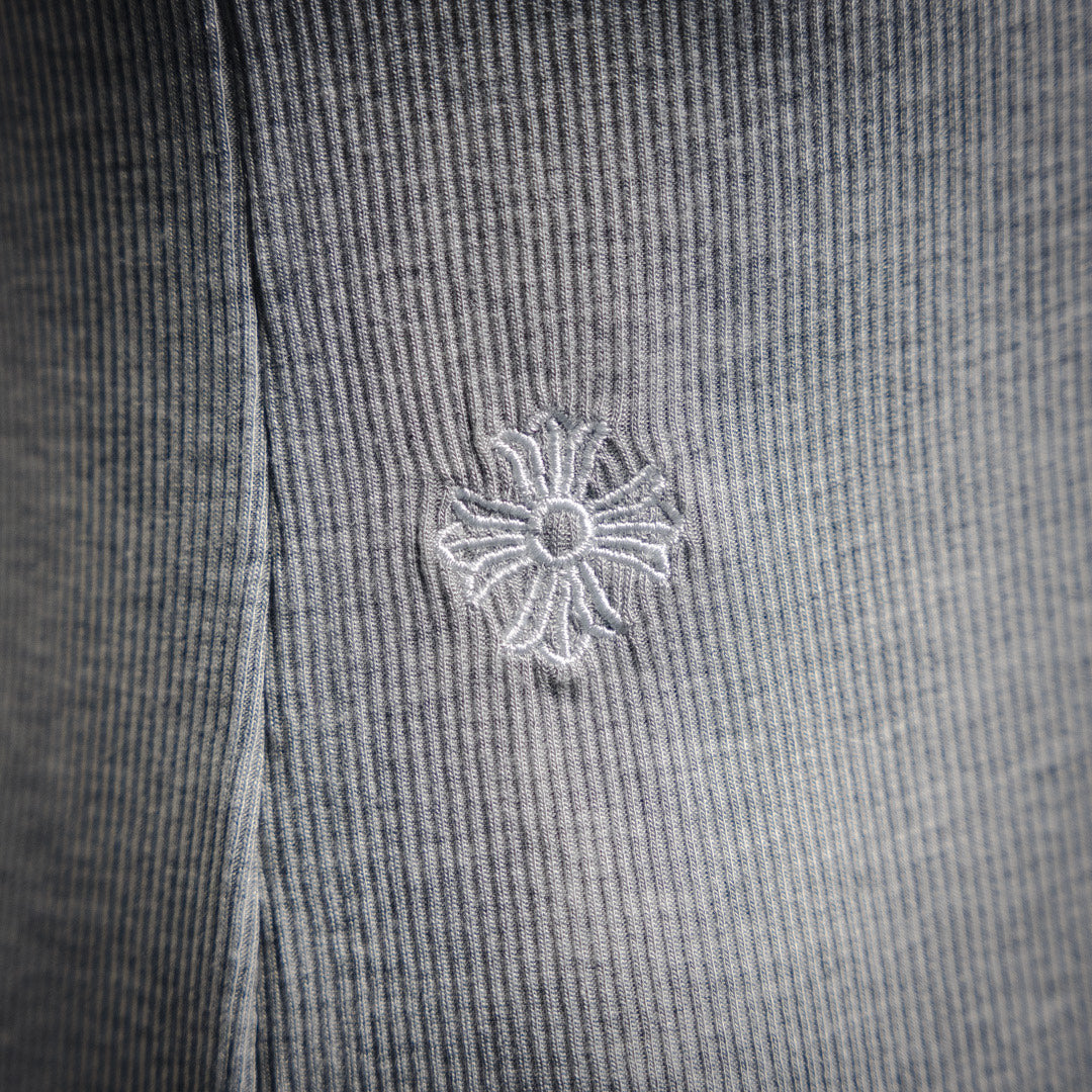 Chrome Hearts Bad Seed CH Embroidered Black Mini Rib Tank Top
