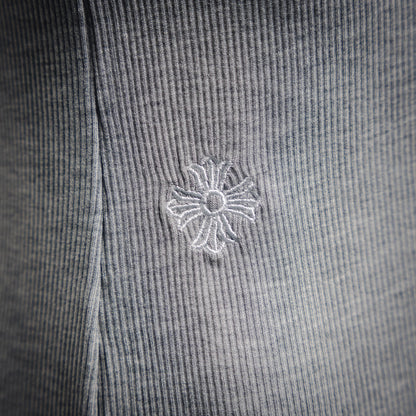 Chrome Hearts Bad Seed CH Embroidered Black Mini Rib Tank Top