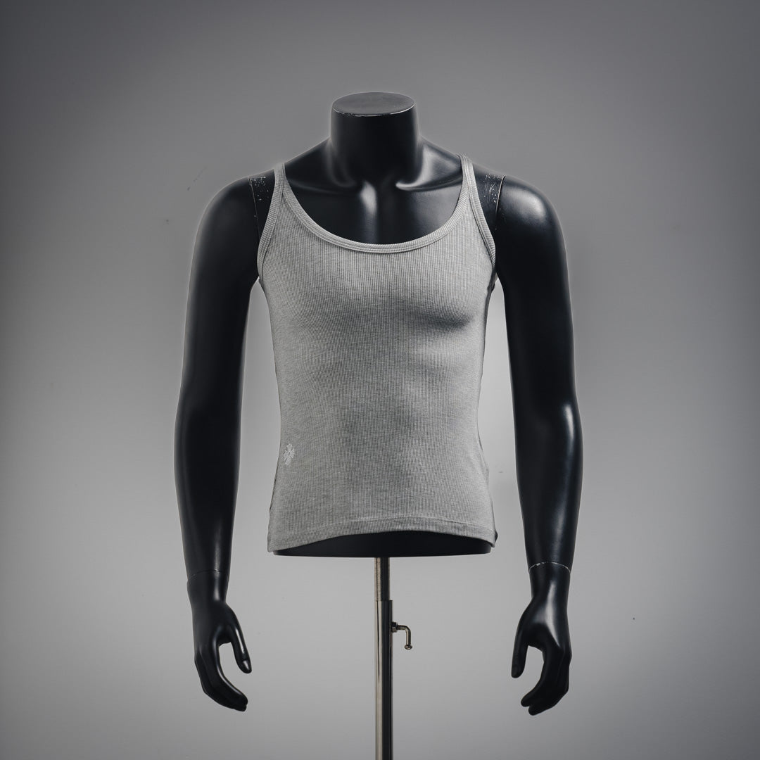 Chrome Hearts Bad Seed CH Embroidered Black Mini Rib Tank Top