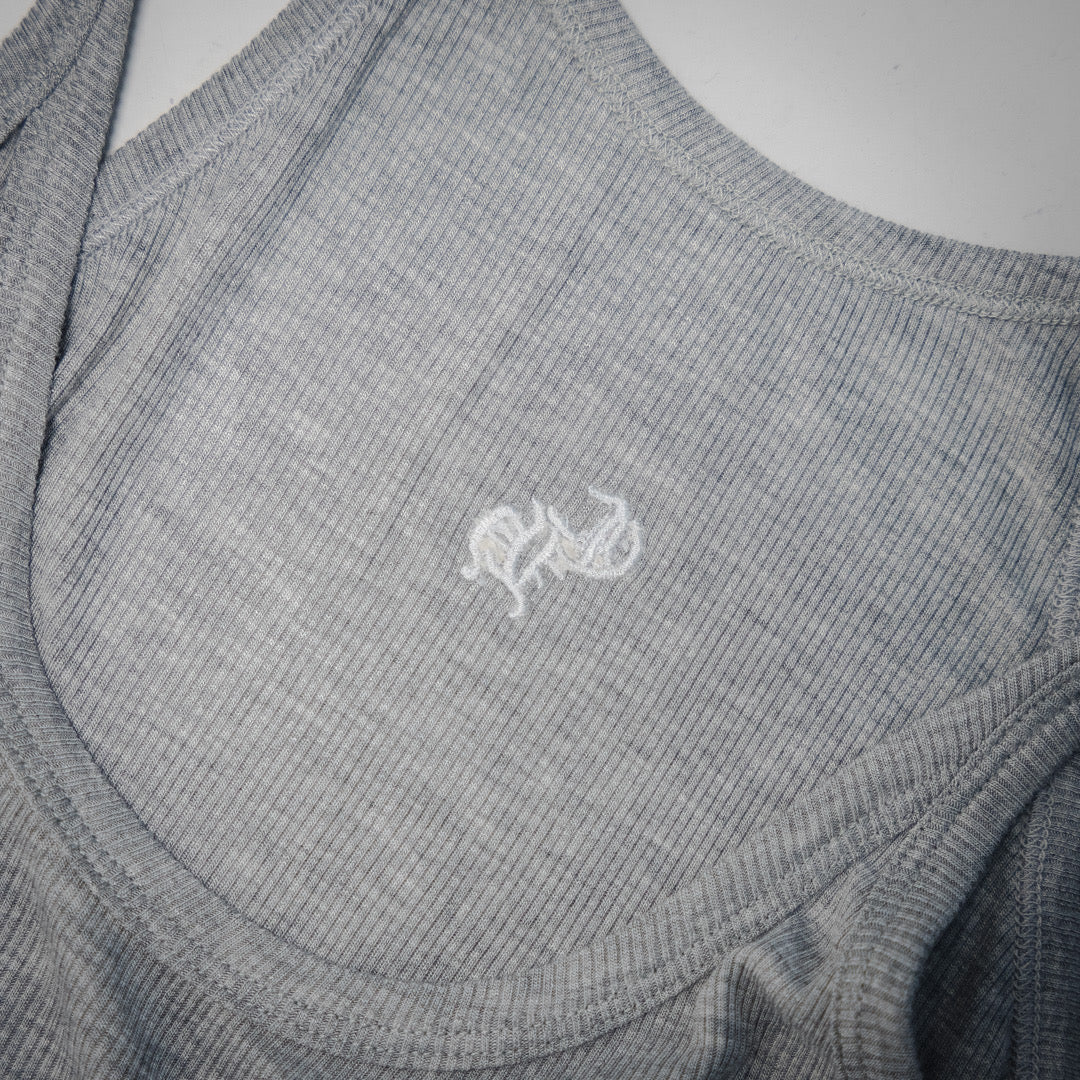 Chrome Hearts Bad Seed CH Embroidered Black Mini Rib Tank Top