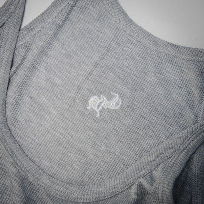 Chrome Hearts Bad Seed CH Embroidered Black Mini Rib Tank Top