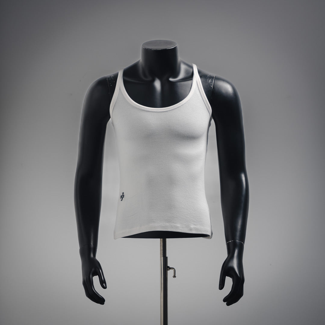 Chrome Hearts Bad Seed CH Embroidered Black Mini Rib Tank Top
