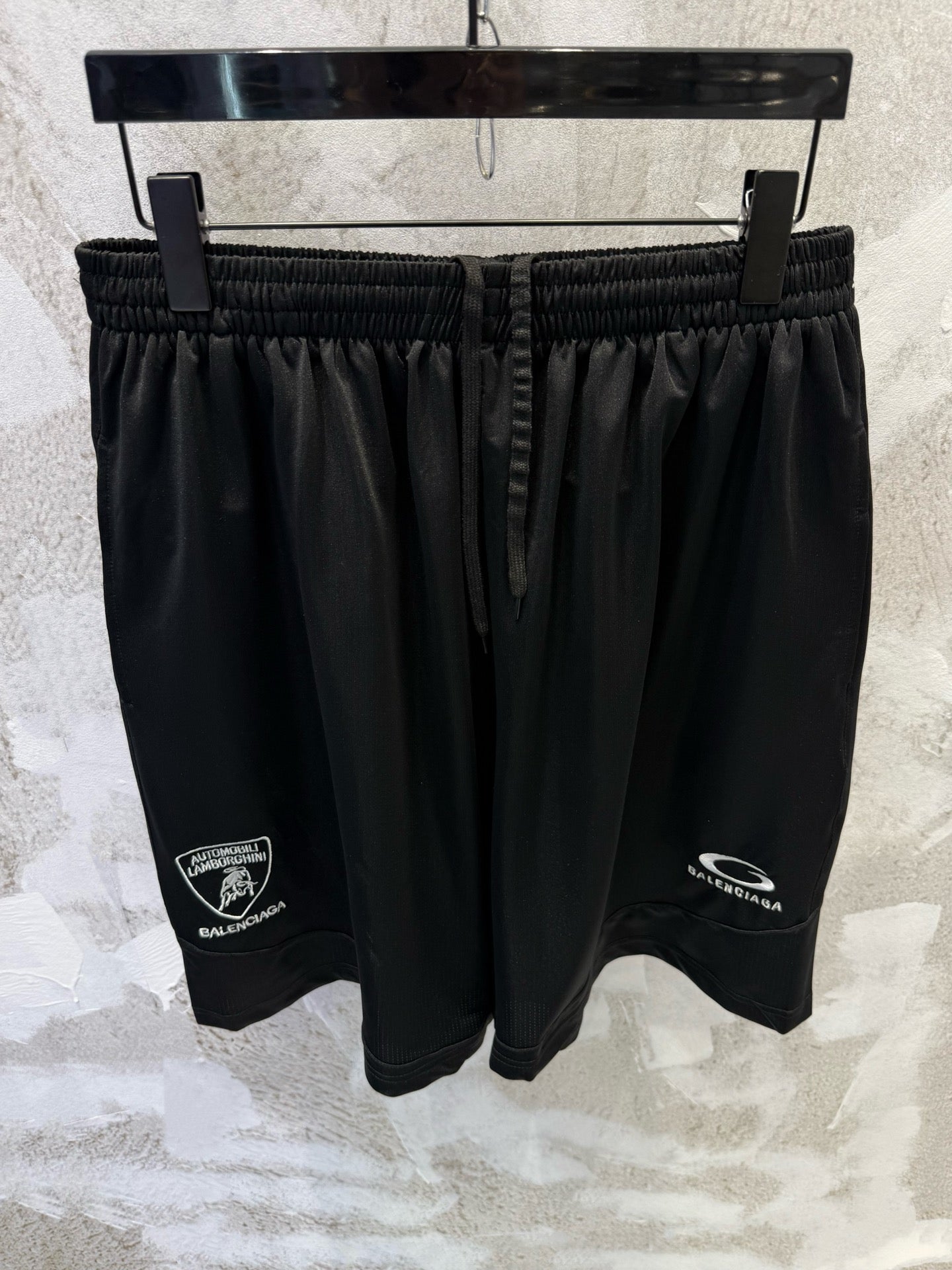 BALENCIAGA Automobili Lamborghini Men's Baggy Shorts "Black"