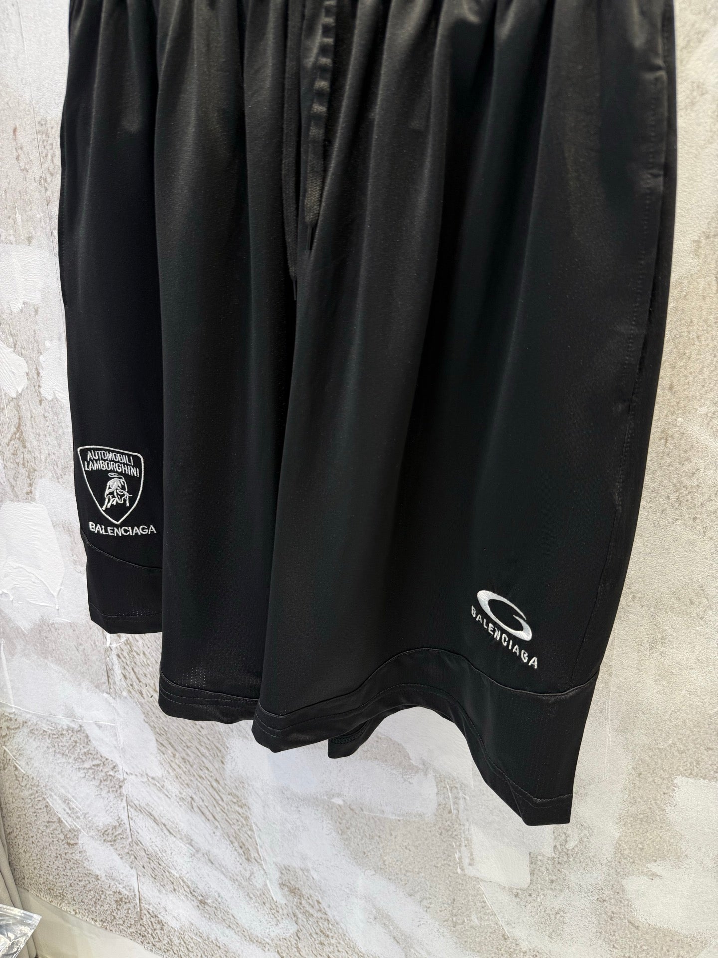 BALENCIAGA Automobili Lamborghini Men's Baggy Shorts "Black"
