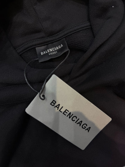 Balenciaga City of Angels Hoodie, Medium Fit, Heather Black