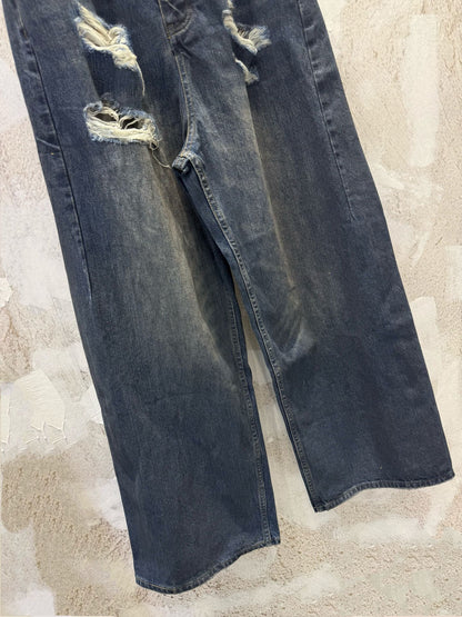BALENCIAGA  Men's Baggy Pants in Blue