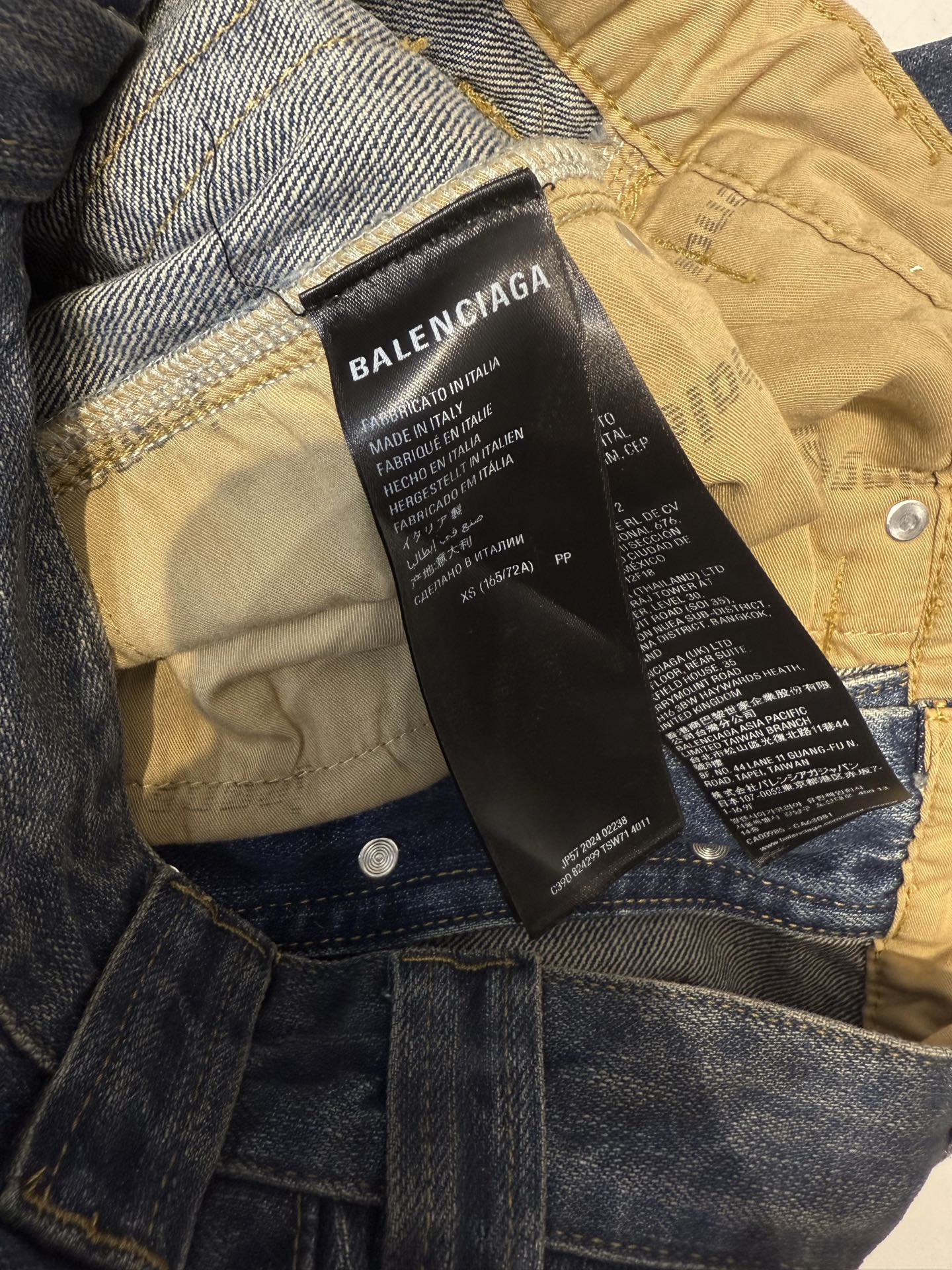 BALENCIAGA  Men's Baggy Pants in Blue
