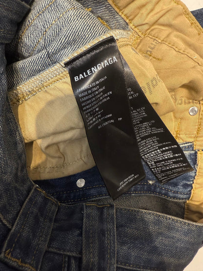 BALENCIAGA  Men's Baggy Pants in Blue
