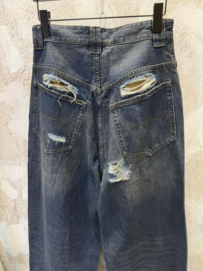 BALENCIAGA  Men's Baggy Pants in Blue