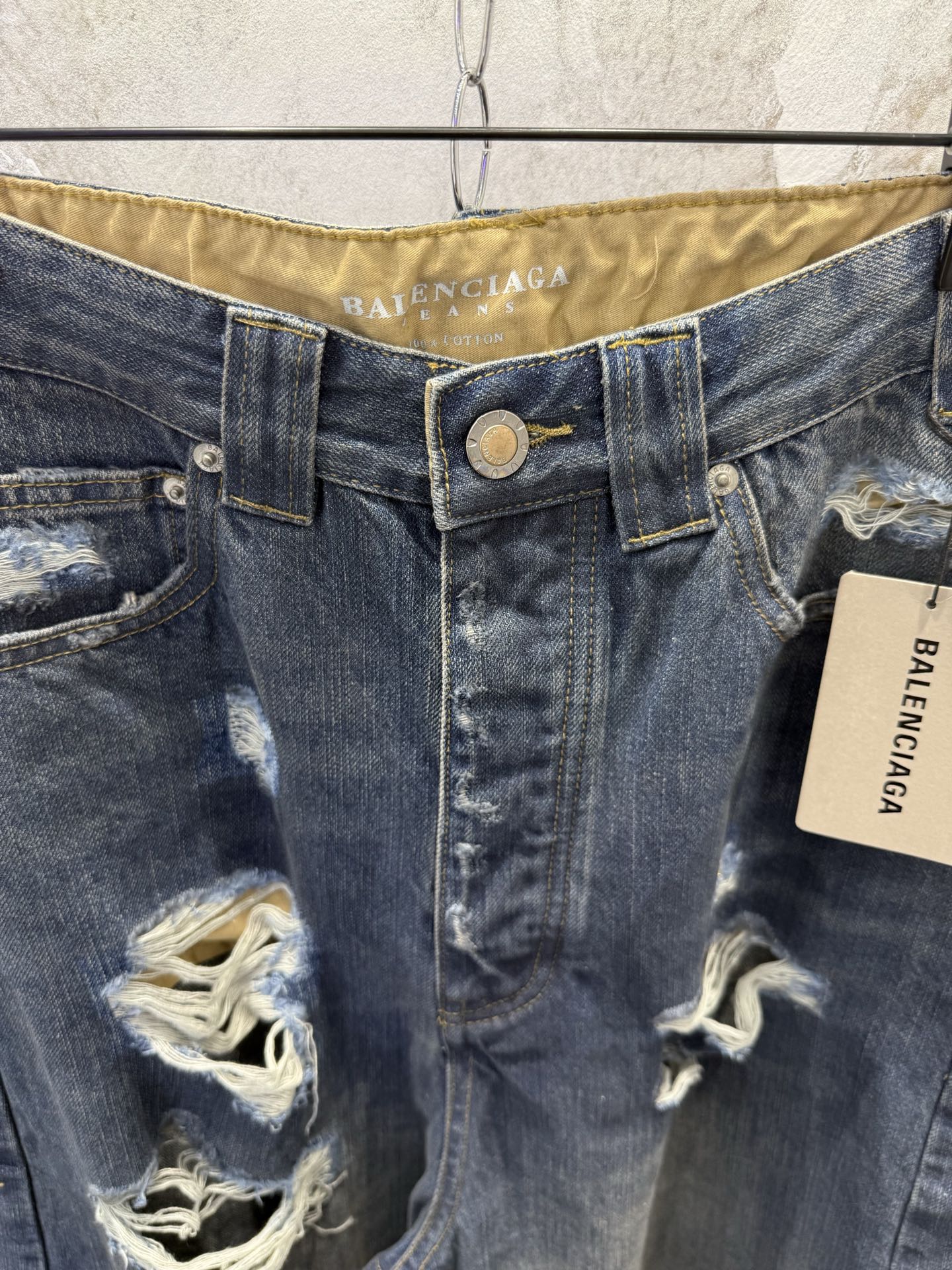 BALENCIAGA  Men's Baggy Pants in Blue