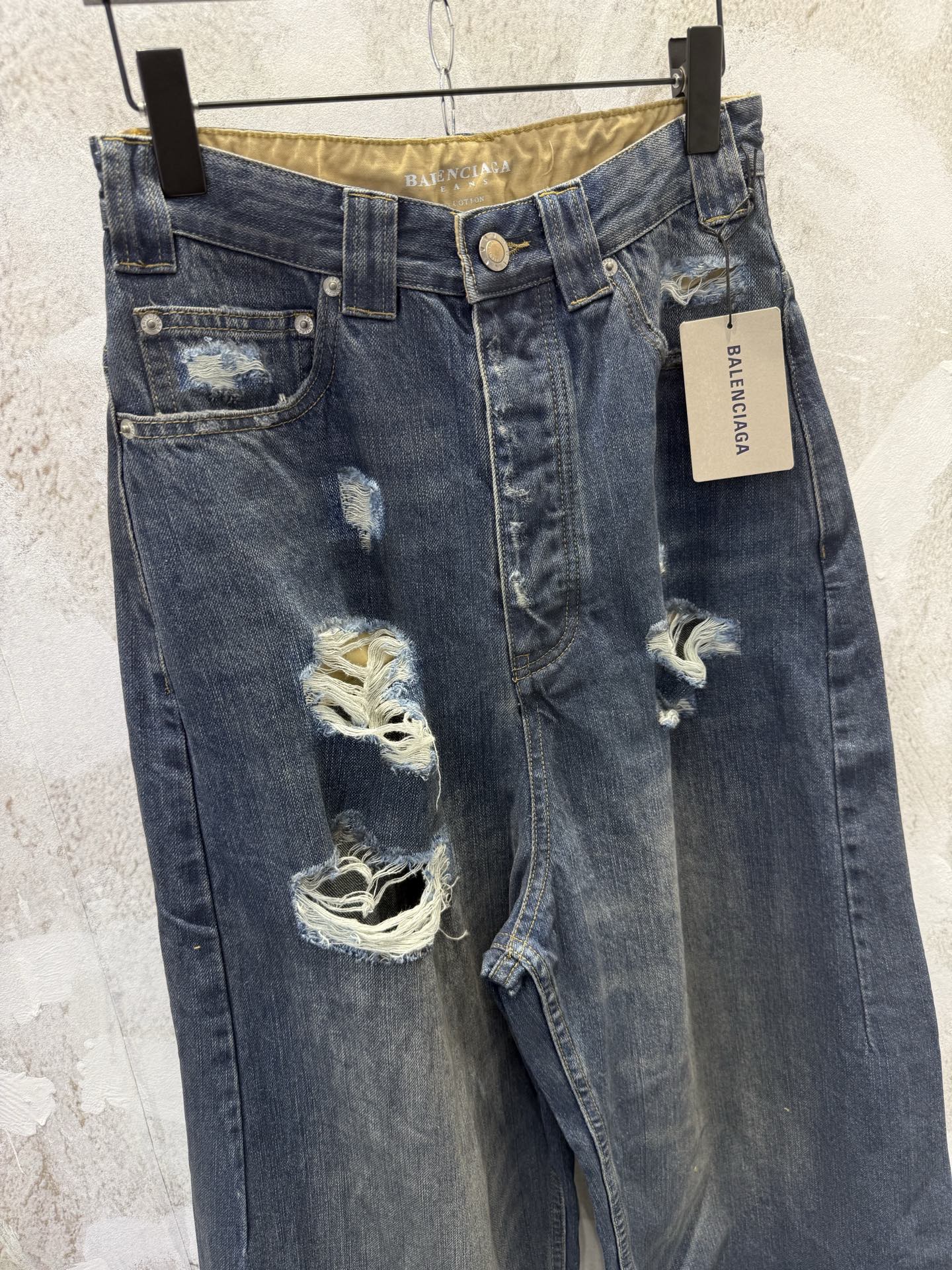 BALENCIAGA  Men's Baggy Pants in Blue