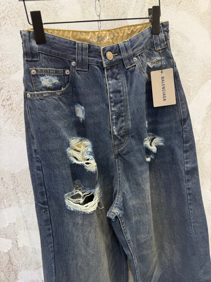 BALENCIAGA  Men's Baggy Pants in Blue