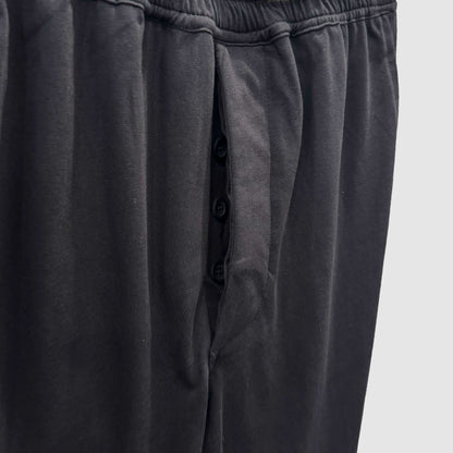 RICK OWENS DRAWSTRING SLIM LONG WOOL PANTS