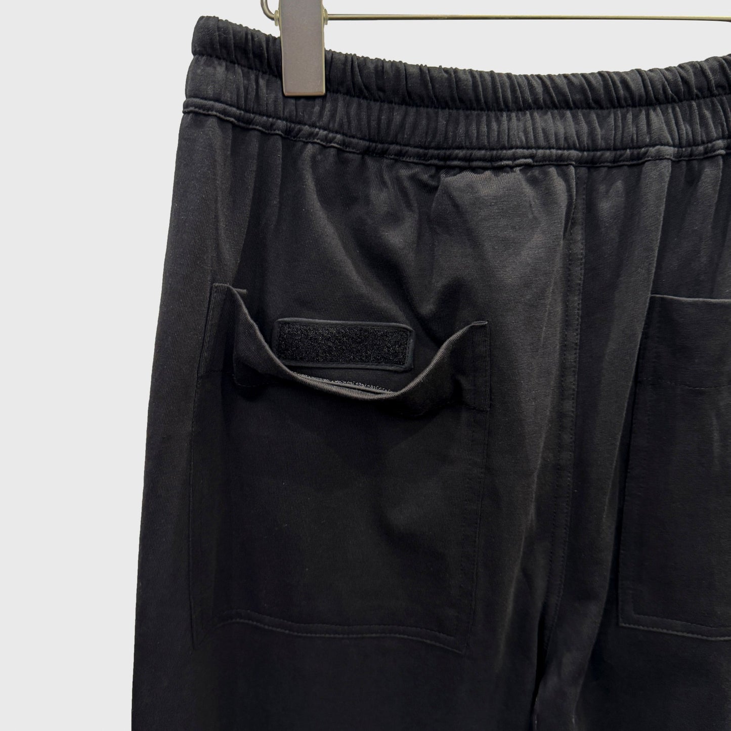 RICK OWENS DRAWSTRING SLIM LONG WOOL PANTS