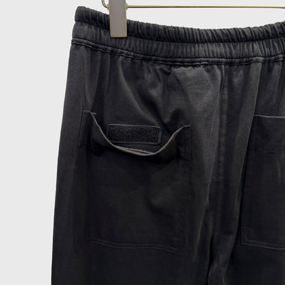RICK OWENS DRAWSTRING SLIM LONG WOOL PANTS
