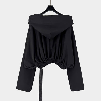 Rick Owens drkshdw Black drawstring hoodie